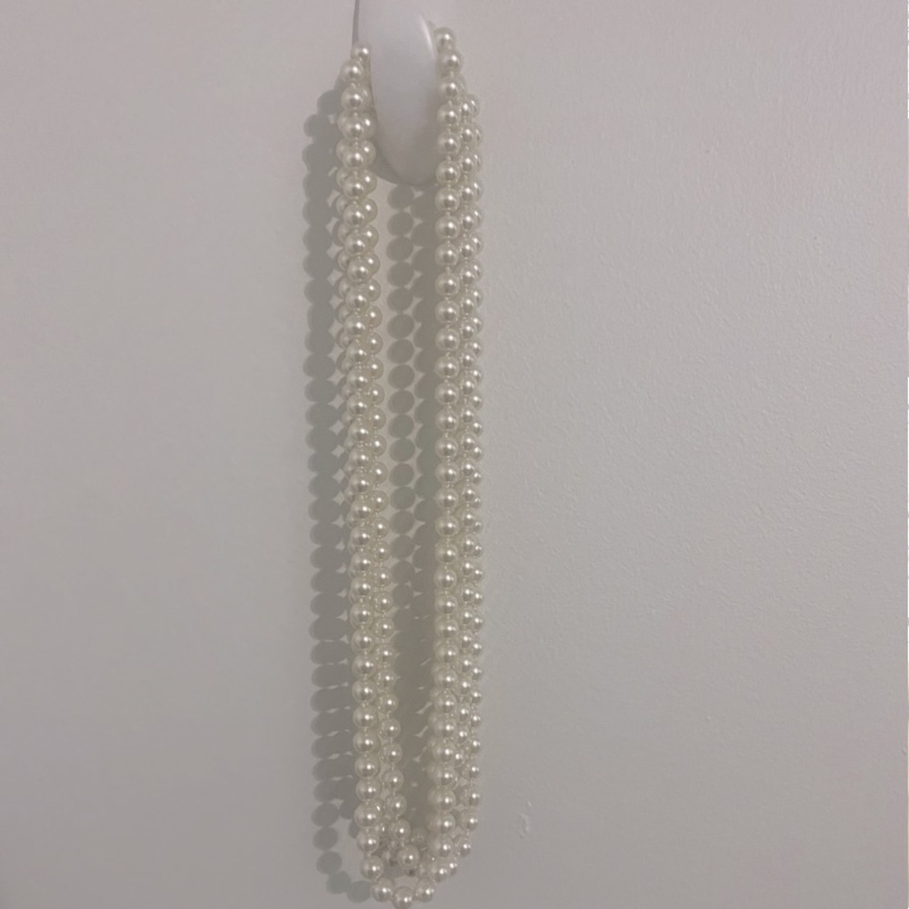 Macy’s 100” cultured freshwater pearl necklace